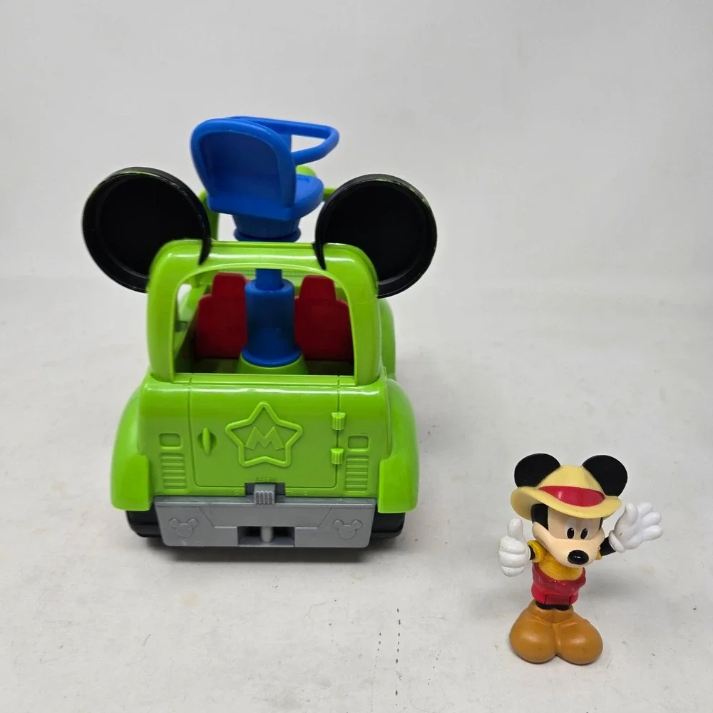 Disney Mickey Mouse Funhouse Dino Rover Jeep Vehicle and Figure Set